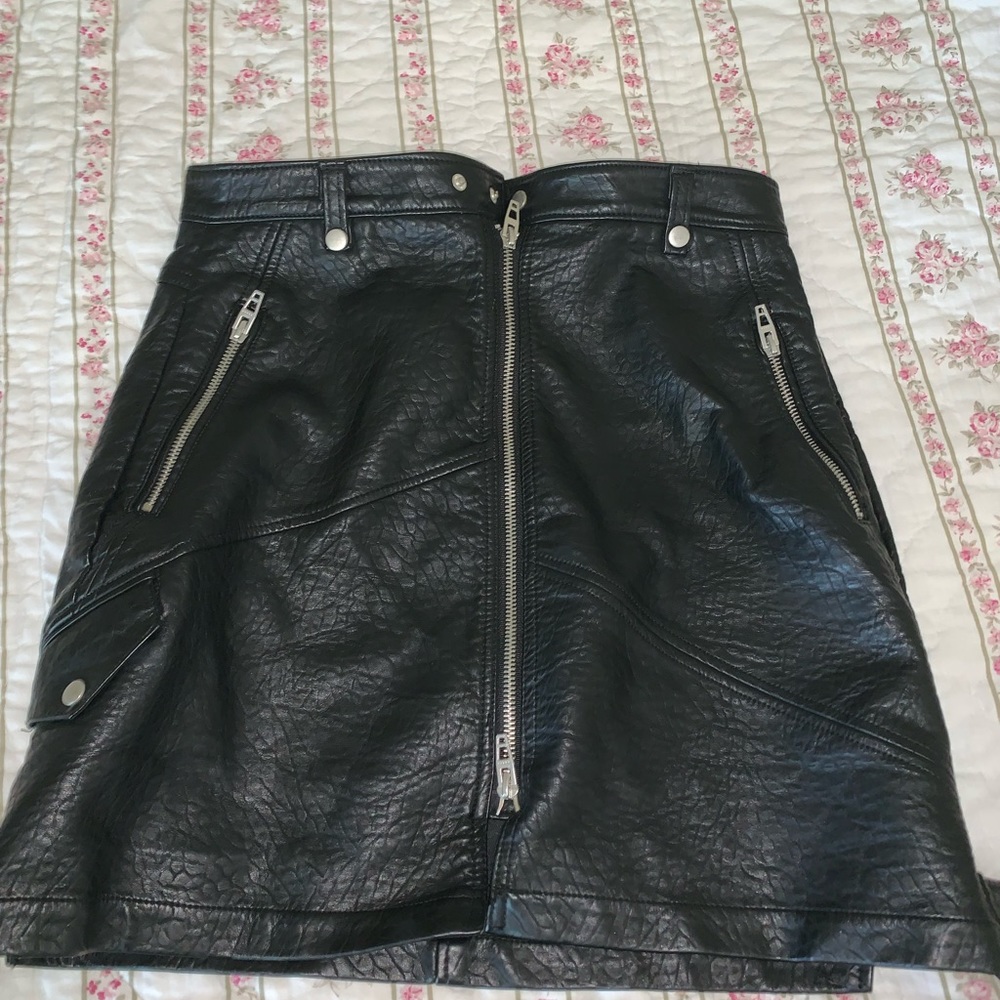 Black leather jacket from topshop